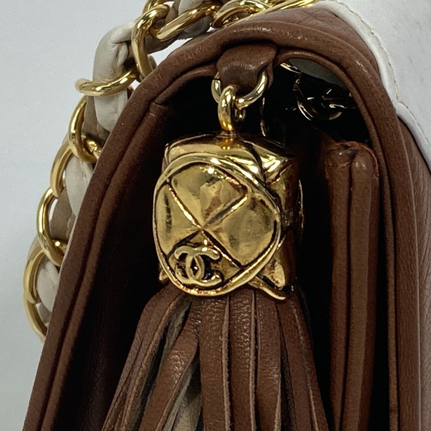 Chanel Multicolor Leather Quilted Bag Chain Strap