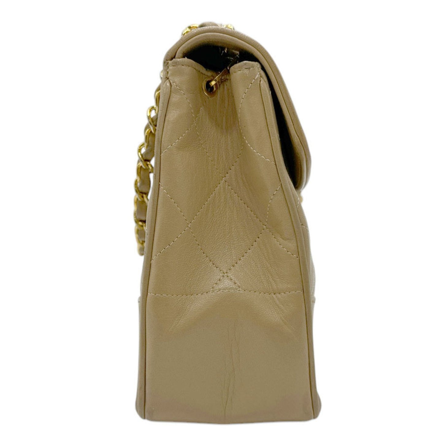 Chanel Classic Flap Bag Beige Lambskin