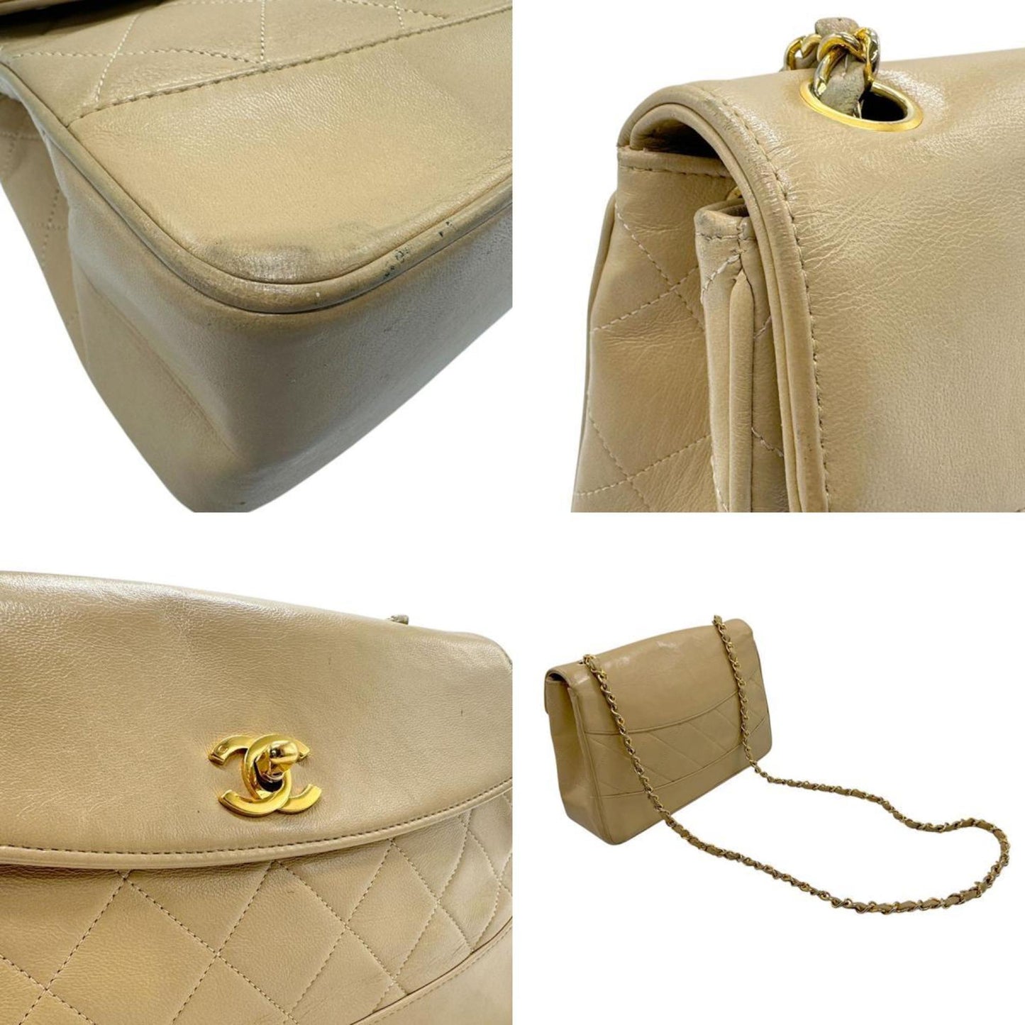Chanel Classic Flap Bag Beige Lambskin