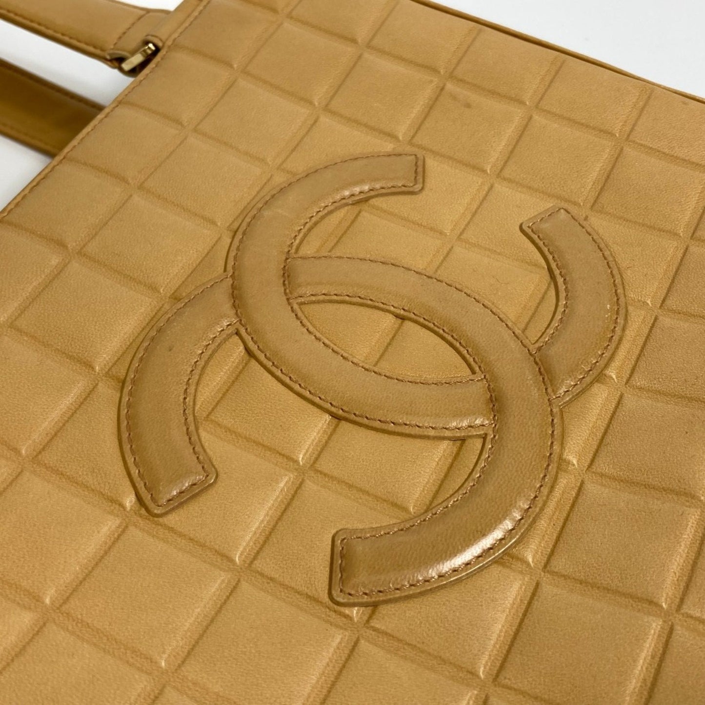 Chanel Quilted Tote Bag Beige