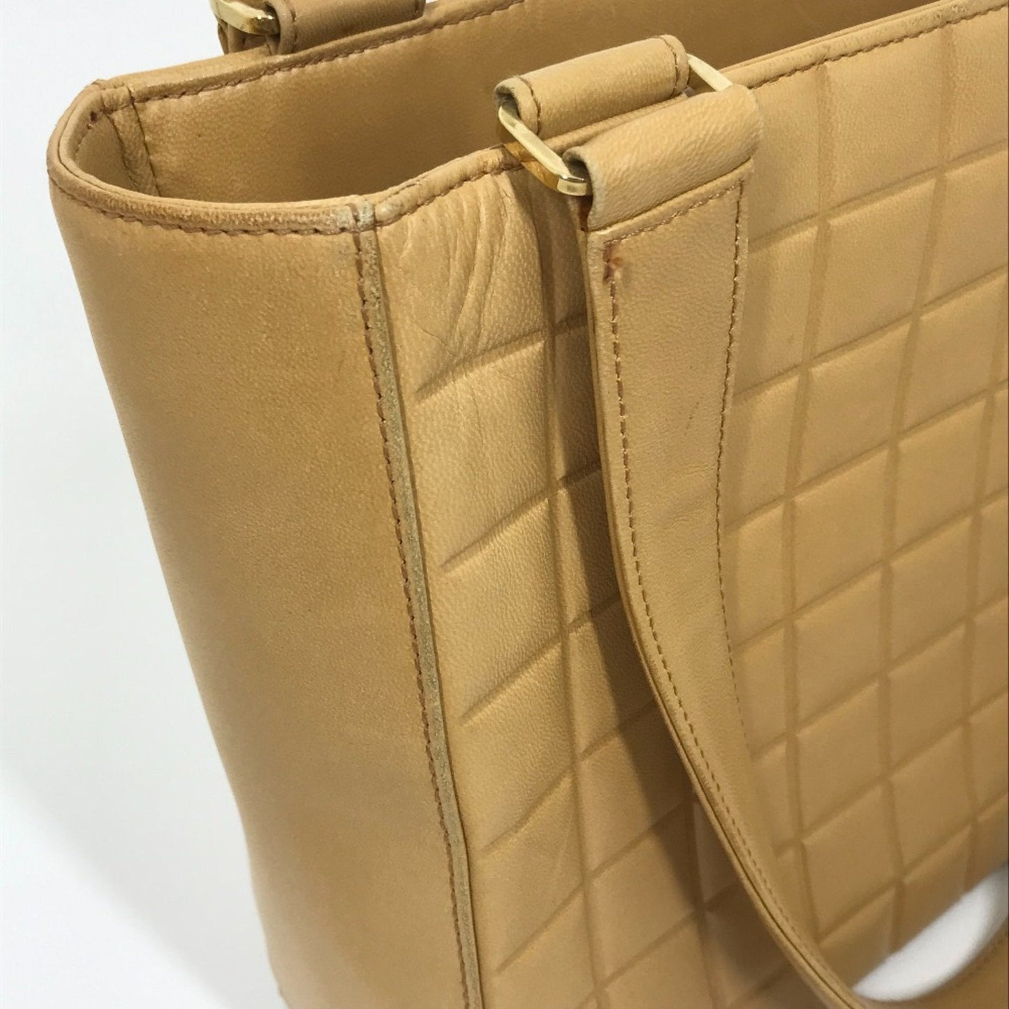 Chanel Quilted Tote Bag Beige