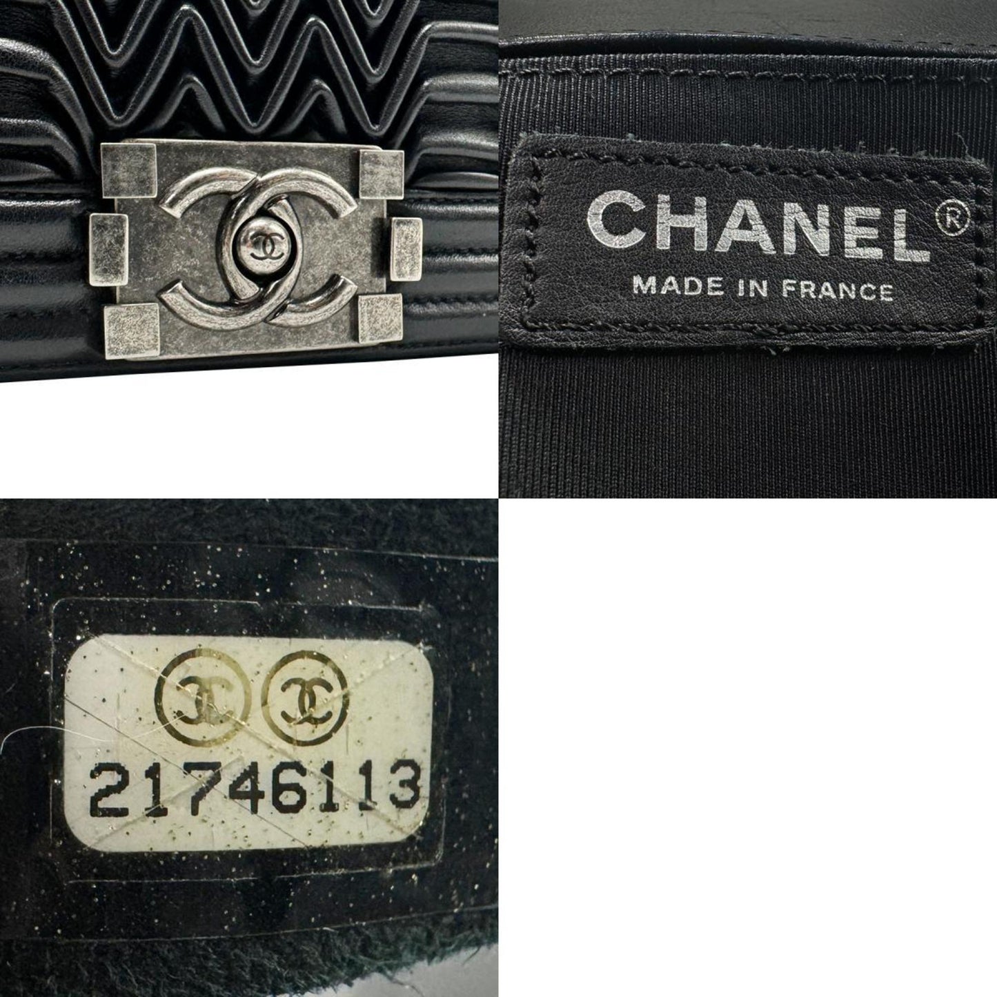 Chanel Boy Bag Chevron Quilted Lambskin