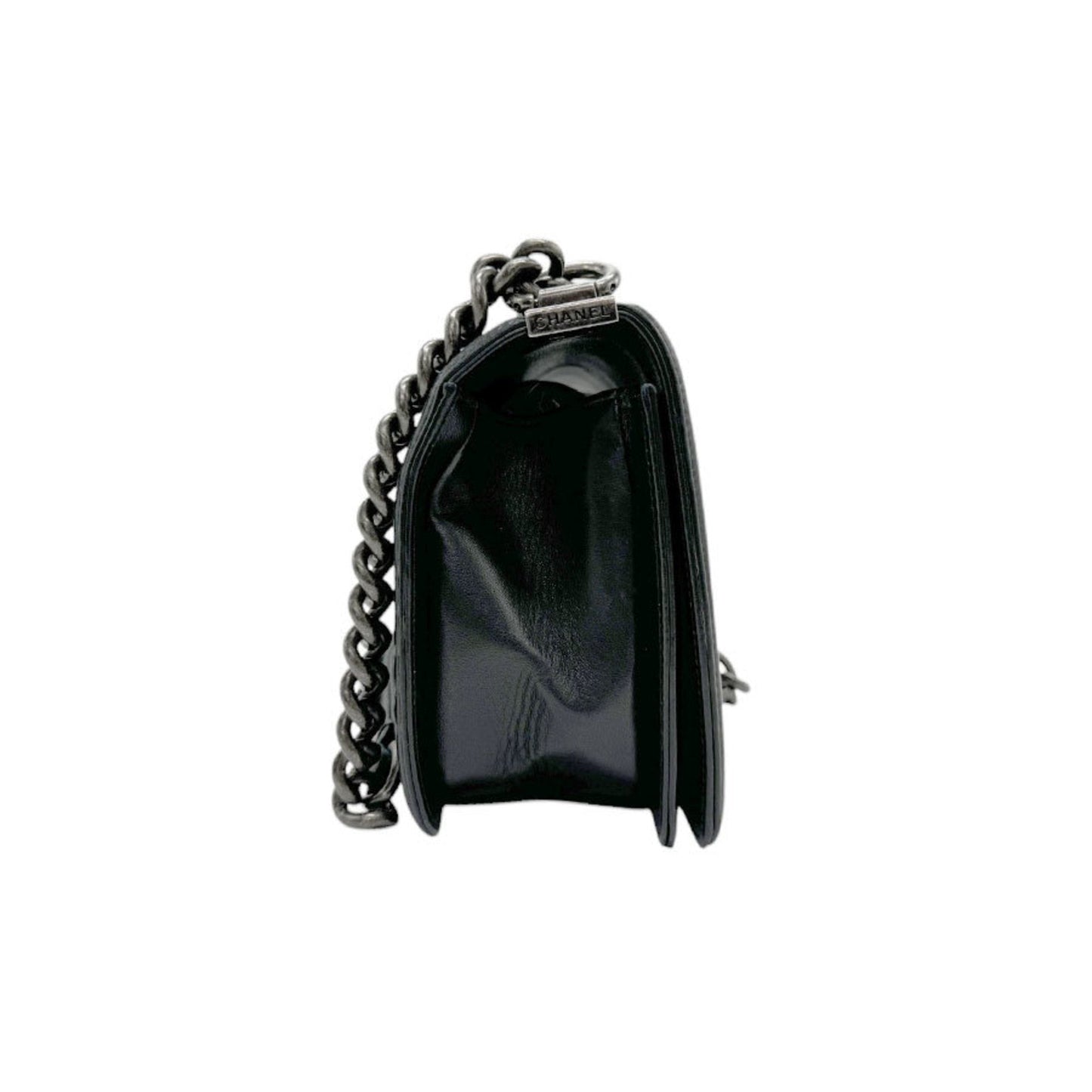 Chanel Boy Bag Chevron Quilted Lambskin