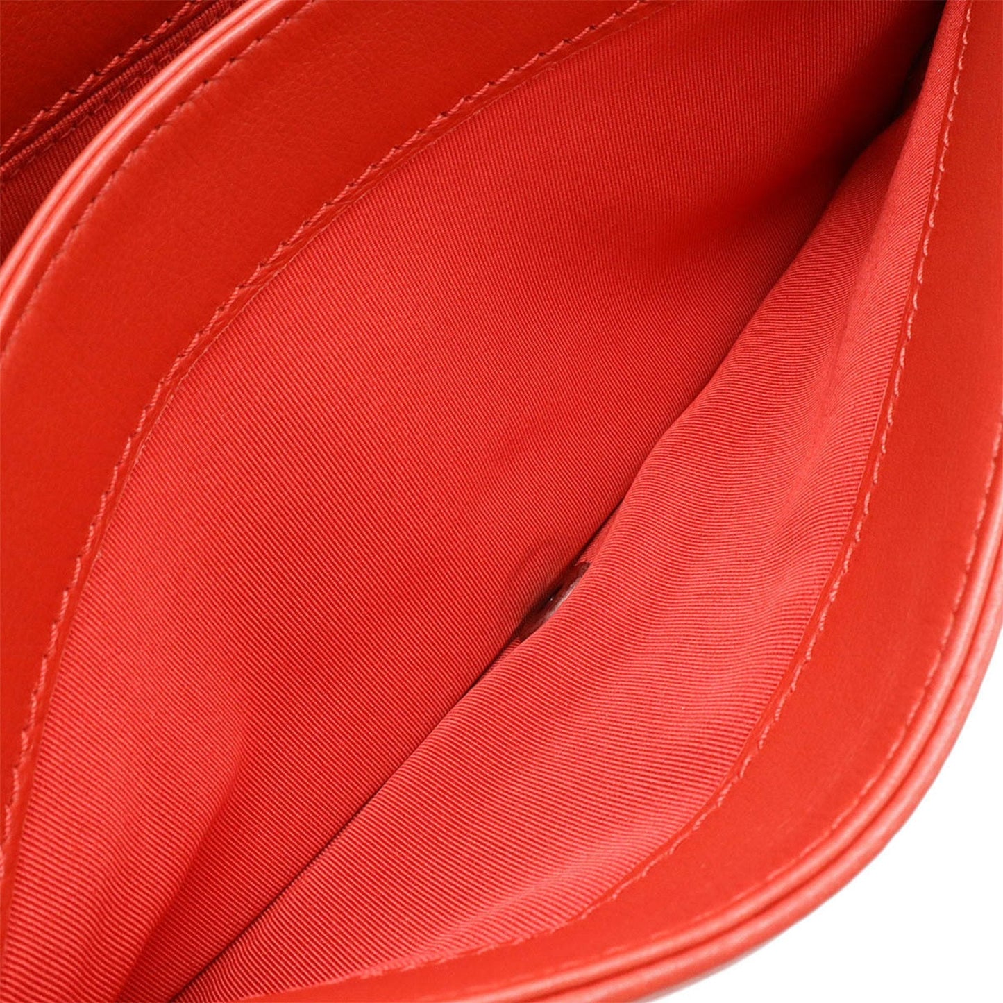 Chanel Boy Chanel Shoulder Bag Red Lambskin