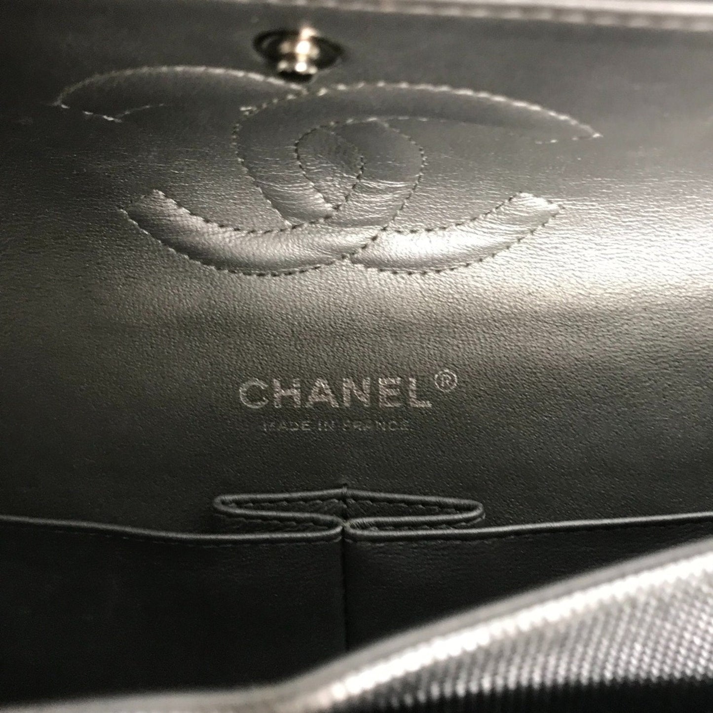 Chanel Classic Flap Bag Metallic Silver