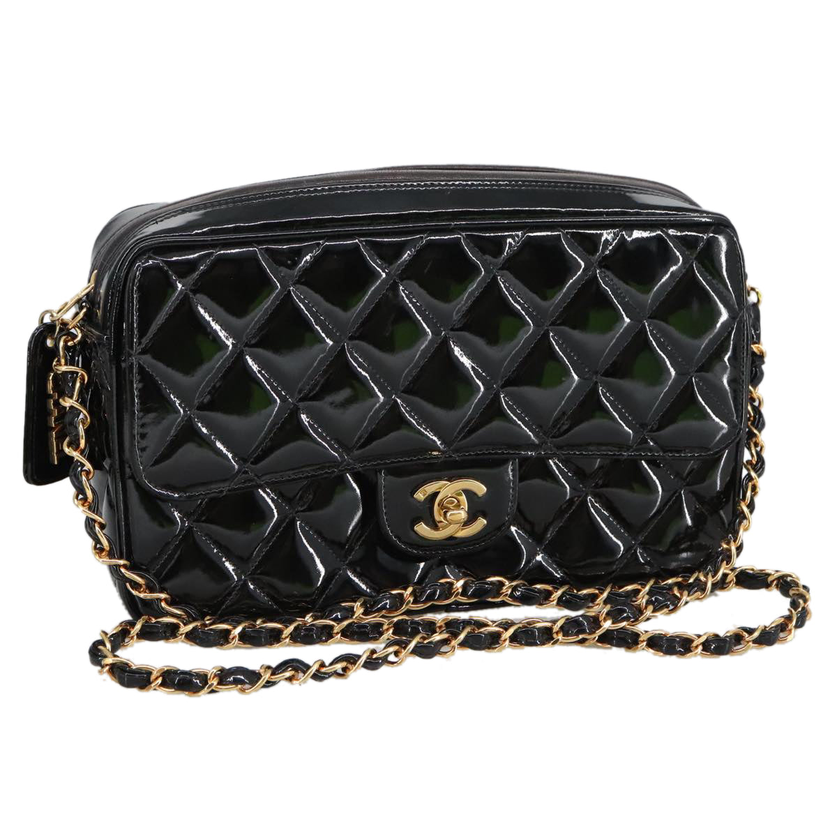 Chanel Classic Flap Patent Leather Bag