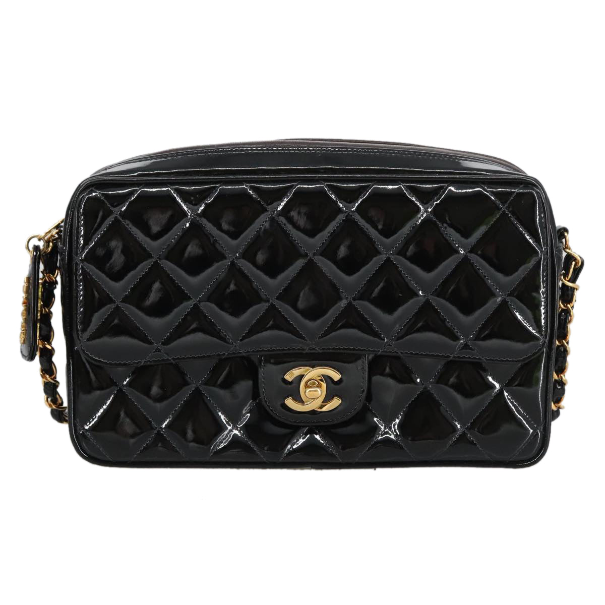 Chanel Classic Flap Patent Leather Bag