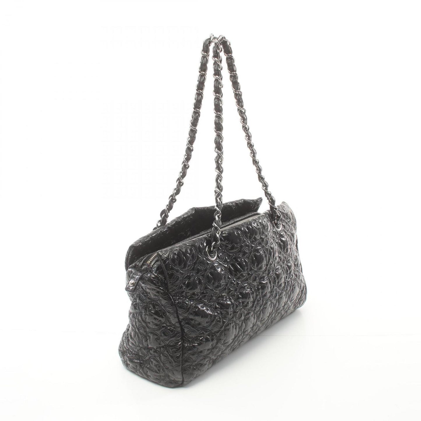 Chanel Quilted Patent Leather Chain Bag