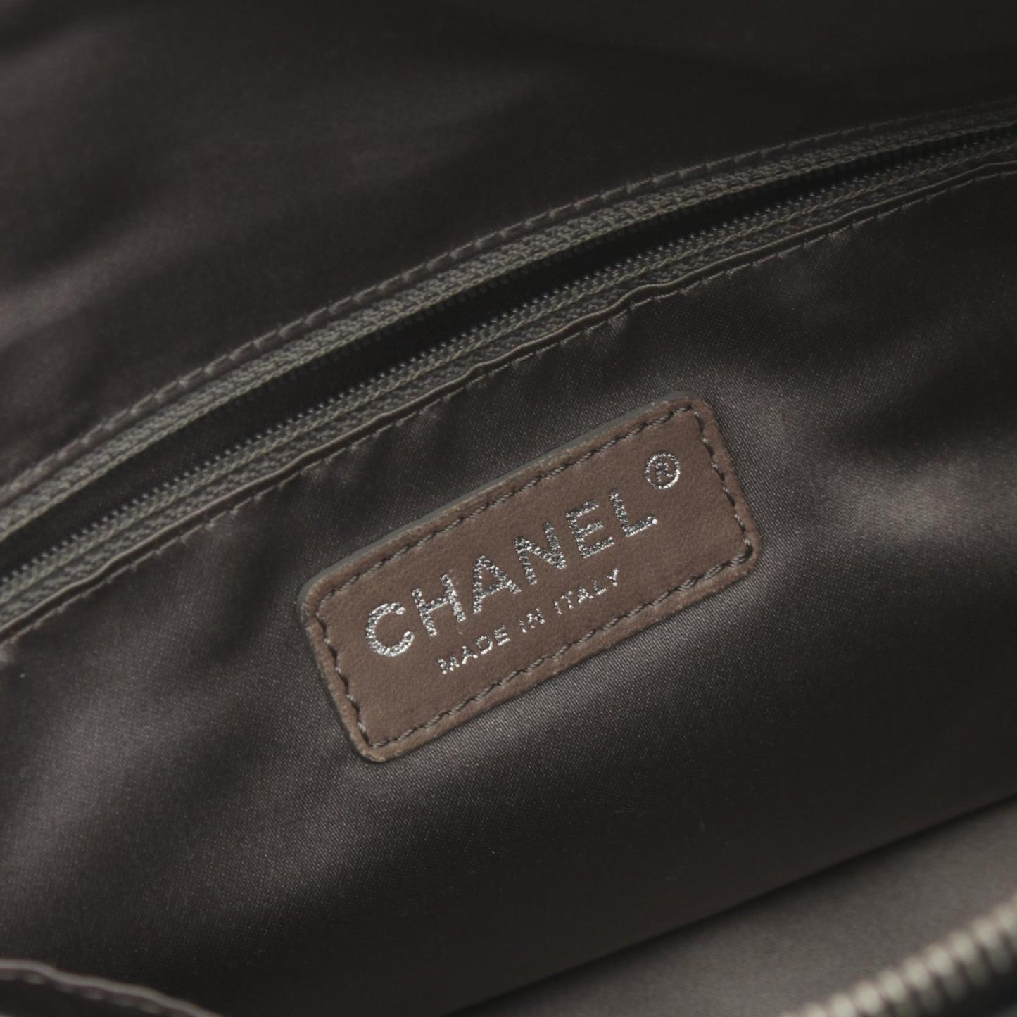 Chanel Quilted Patent Leather Chain Bag