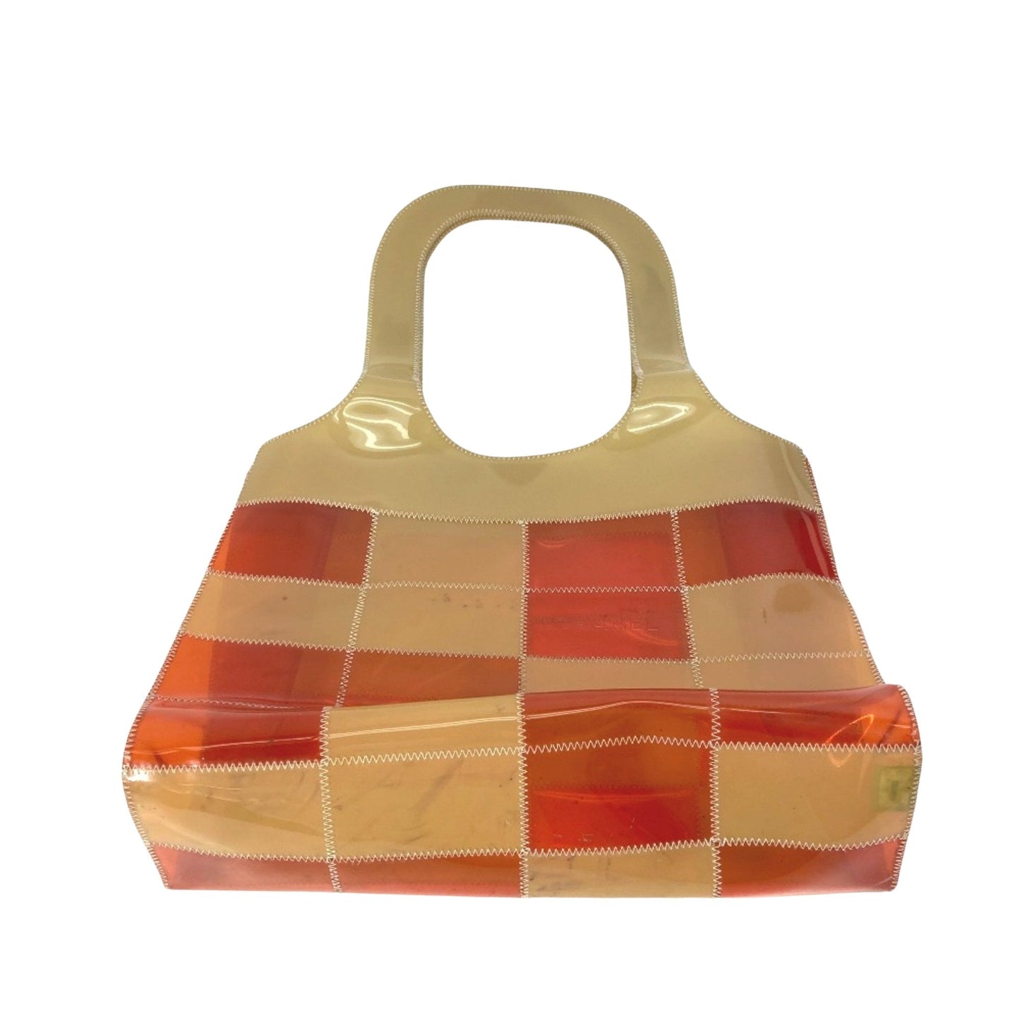 Chanel Patchwork Tote Bag Beige and Orange