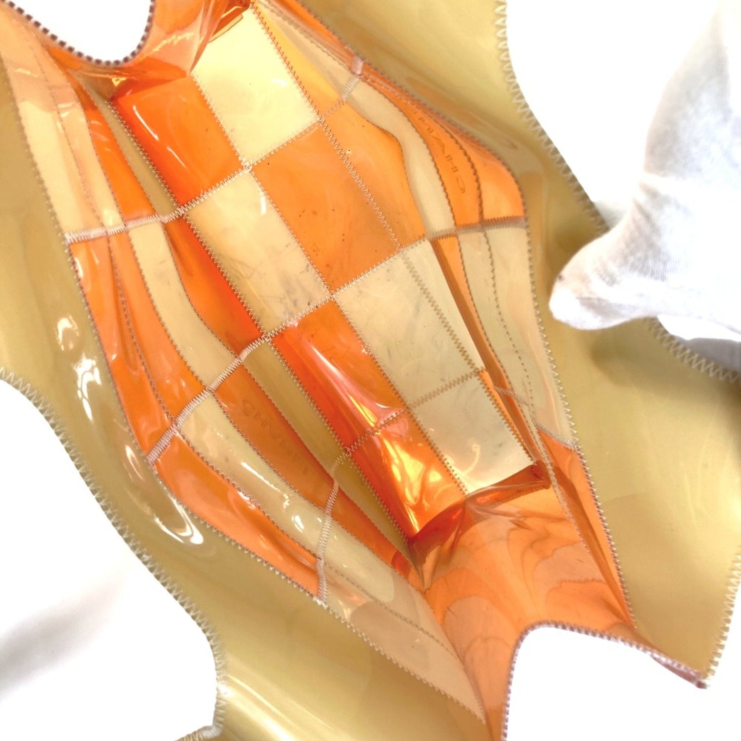 Chanel Patchwork Tote Bag Beige and Orange