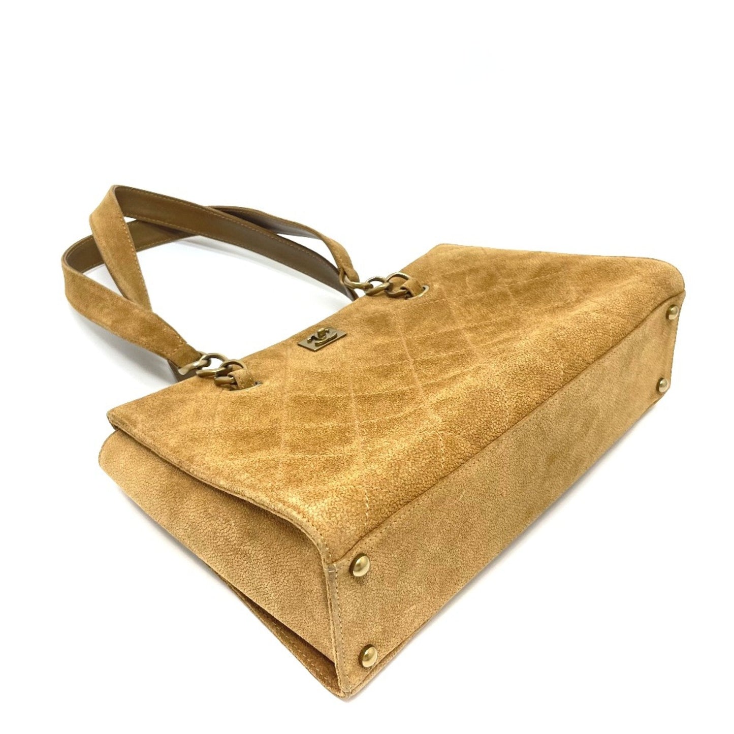 Chanel uede Quilted Tote Claic Tote Bag
