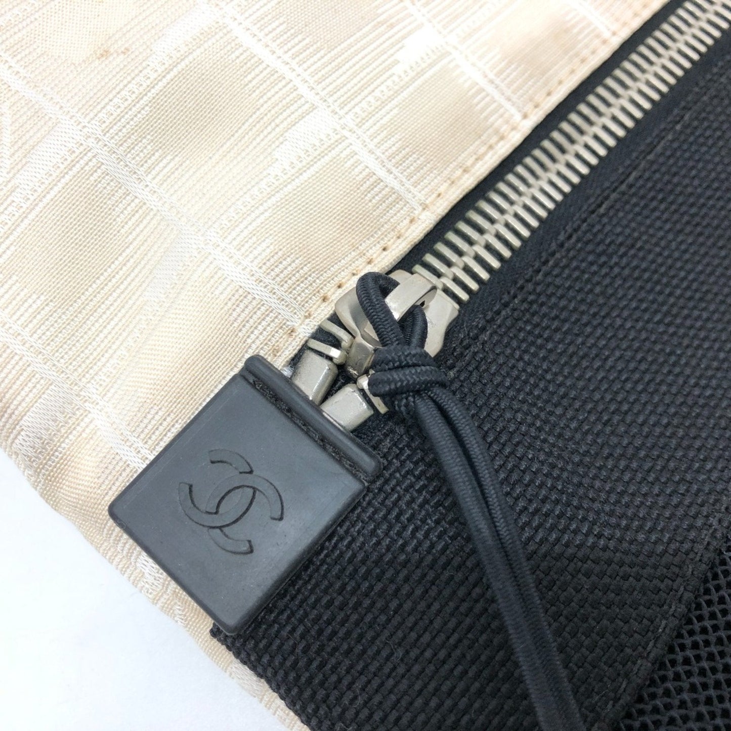 Chanel Classic Flap Bag BeigeBlack Shoulder Bag