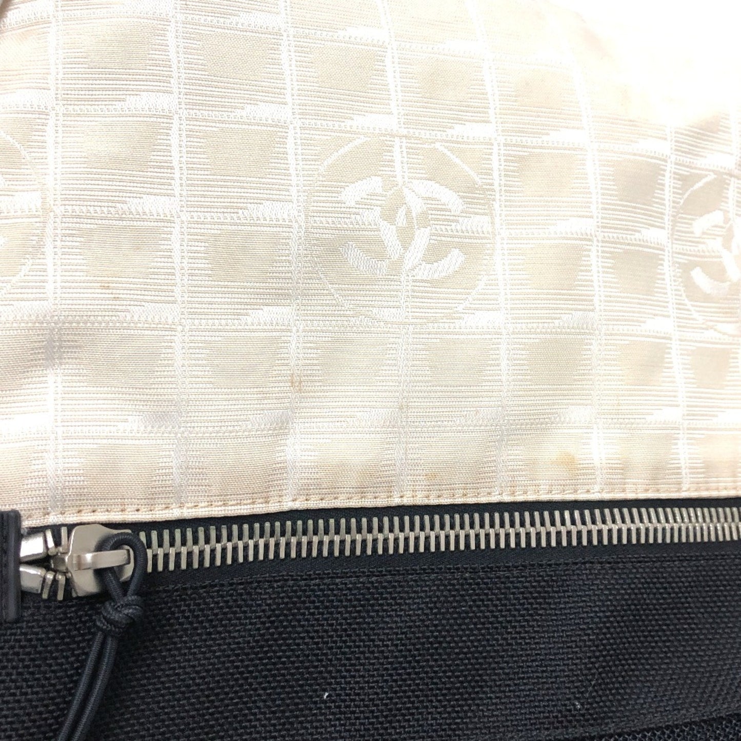 Chanel Classic Flap Bag BeigeBlack Shoulder Bag