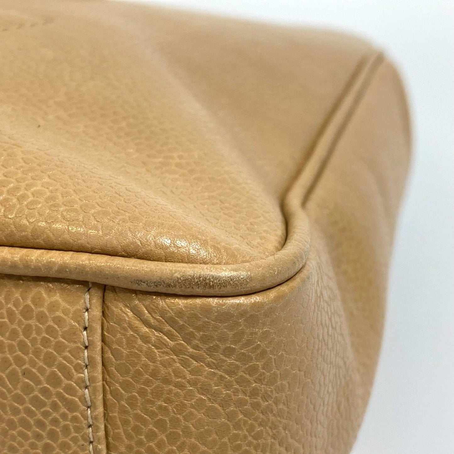 Chanel Classic Flap Bag Beige Leather