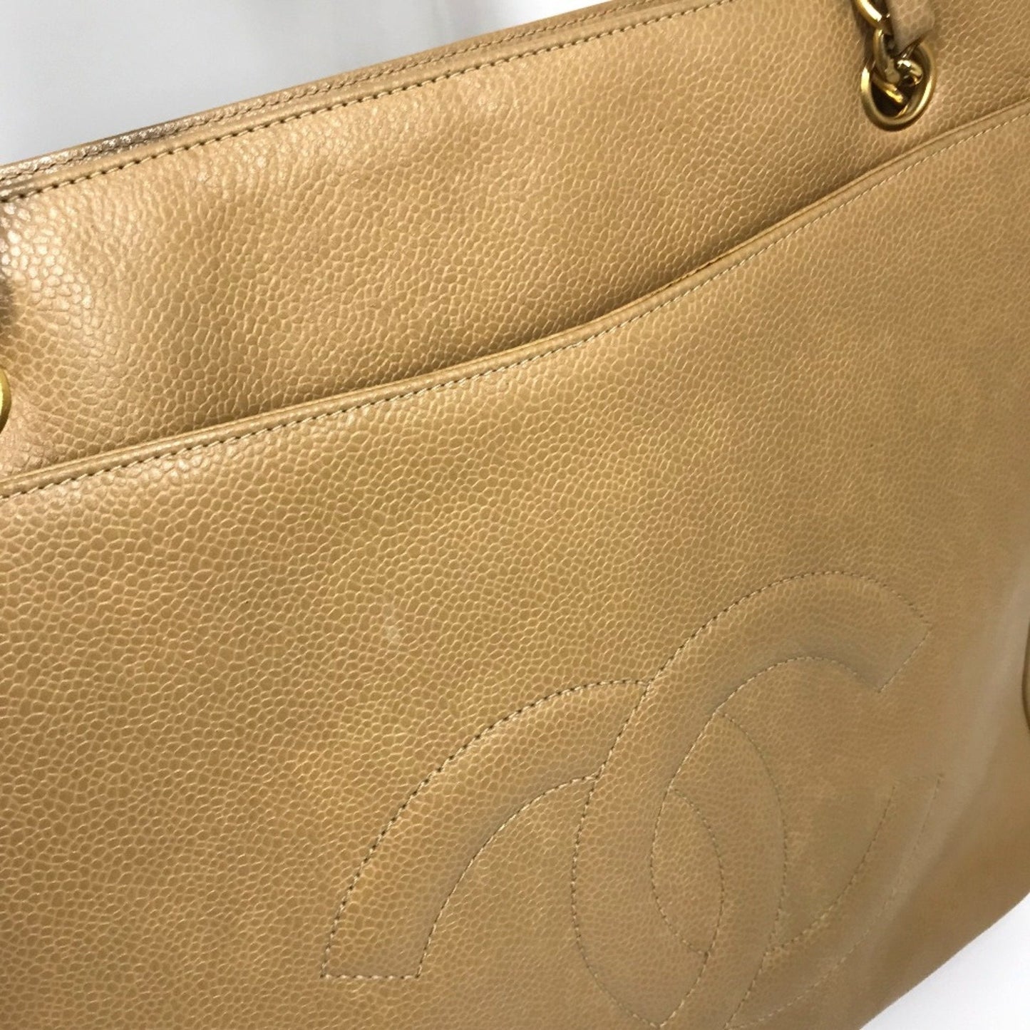 Chanel Classic Flap Bag Beige Leather