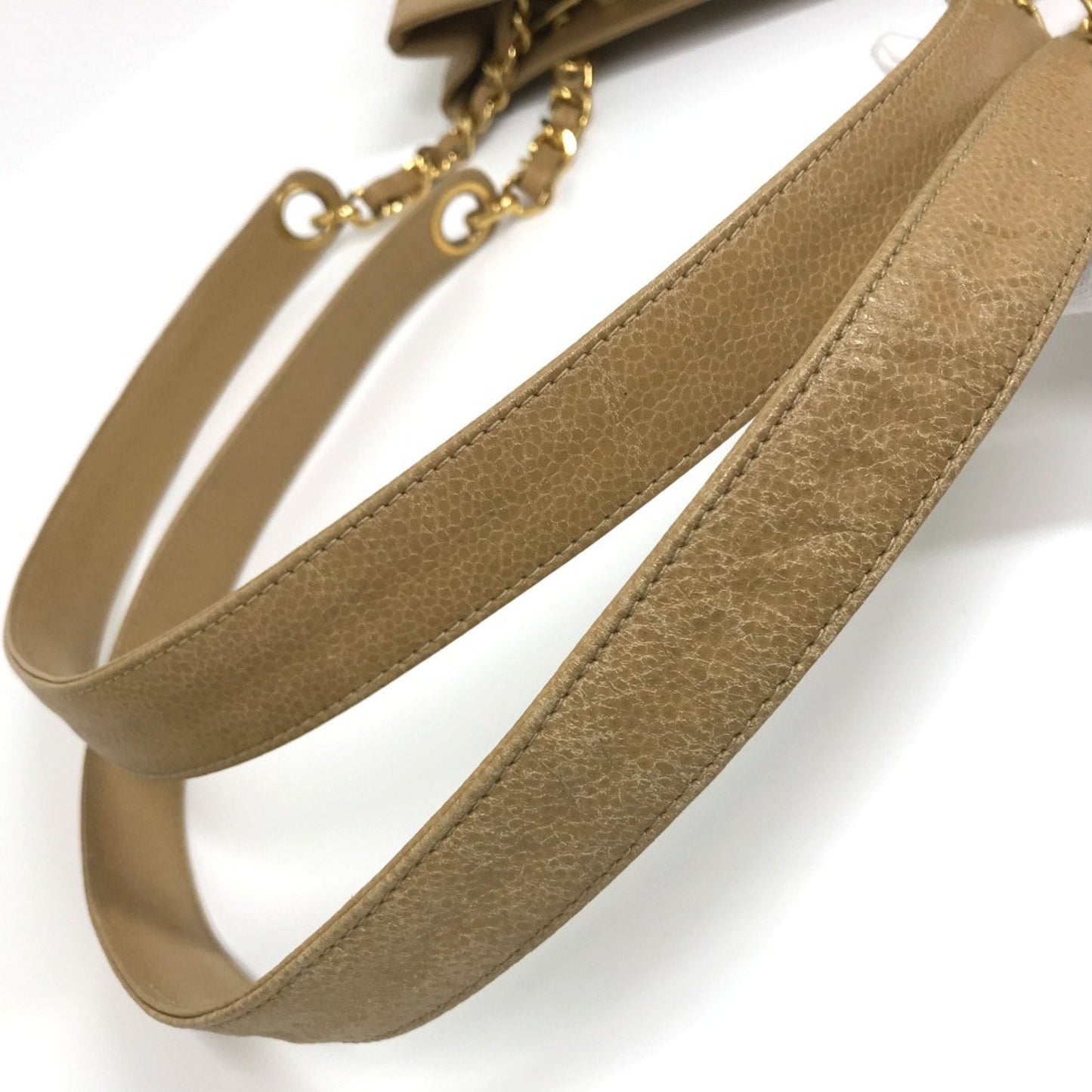 Chanel Classic Flap Bag Beige Leather