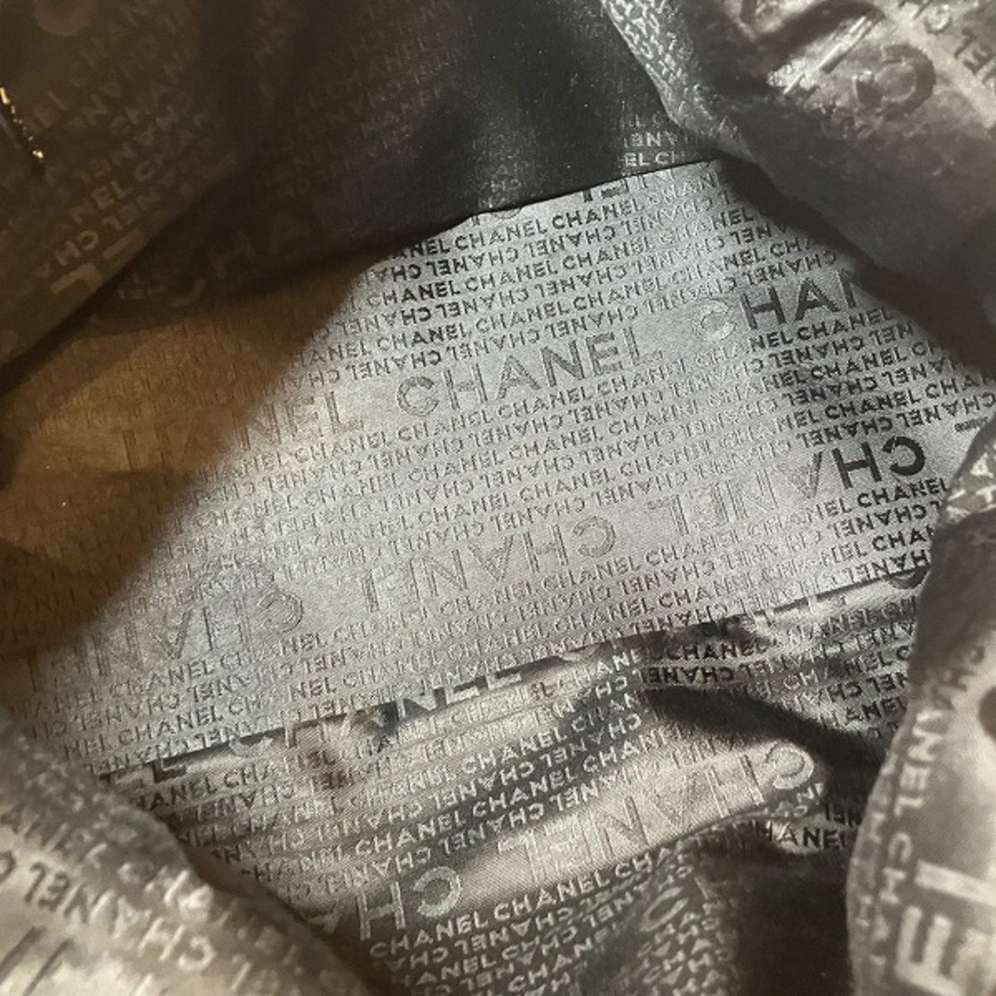 Chanel Velvet Tote Bag Black