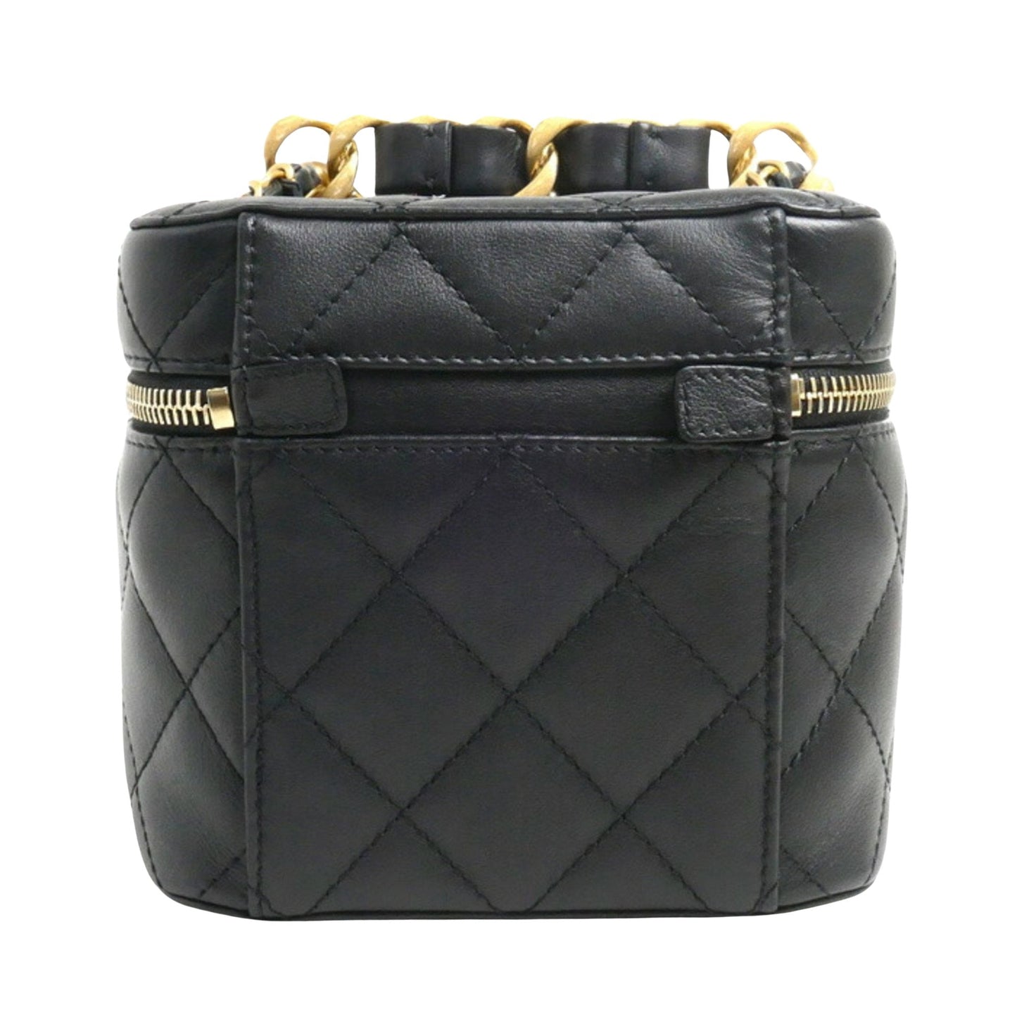 Chanel Chanel Vanity Case Quilted Leather Bag