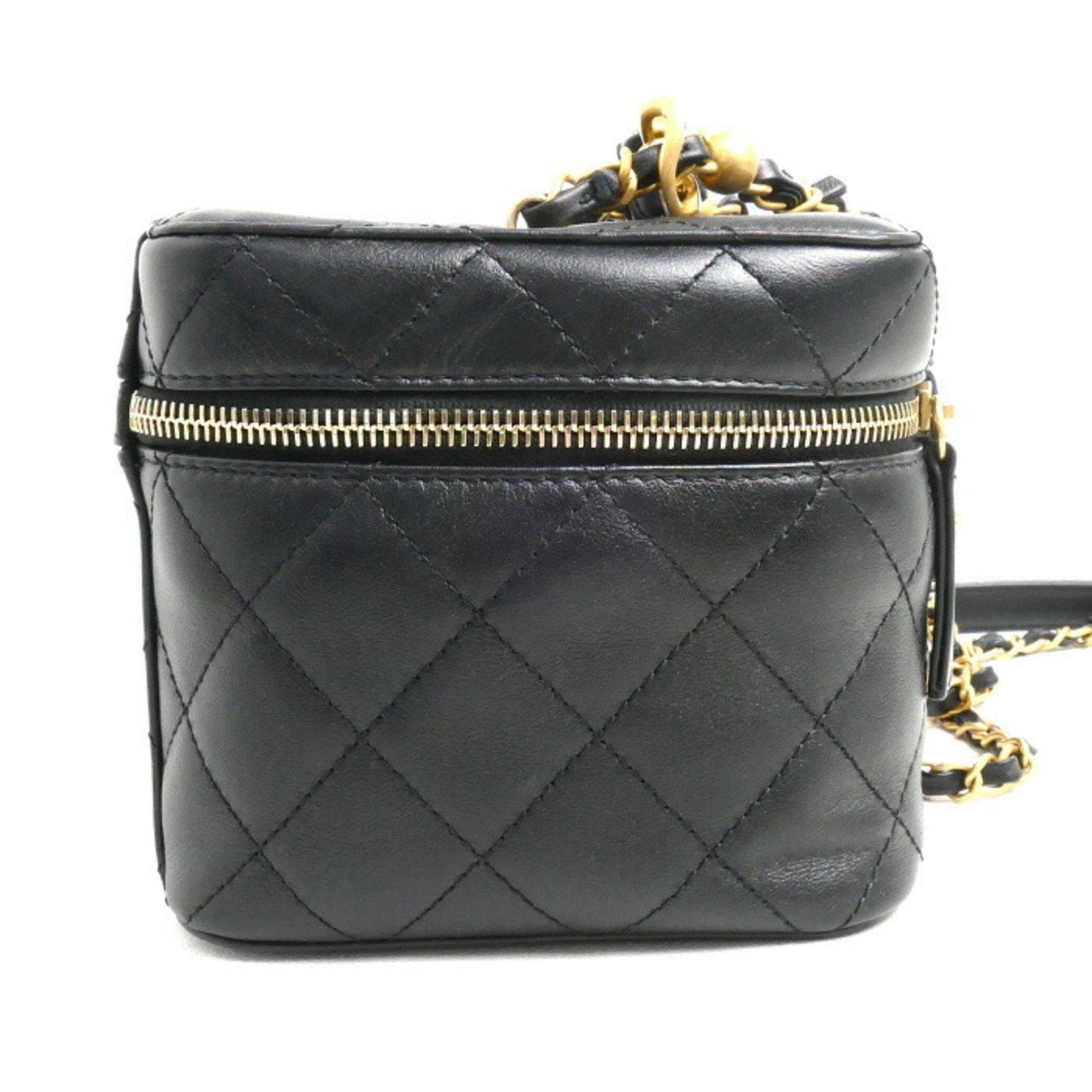 Chanel Chanel Vanity Case Quilted Leather Bag