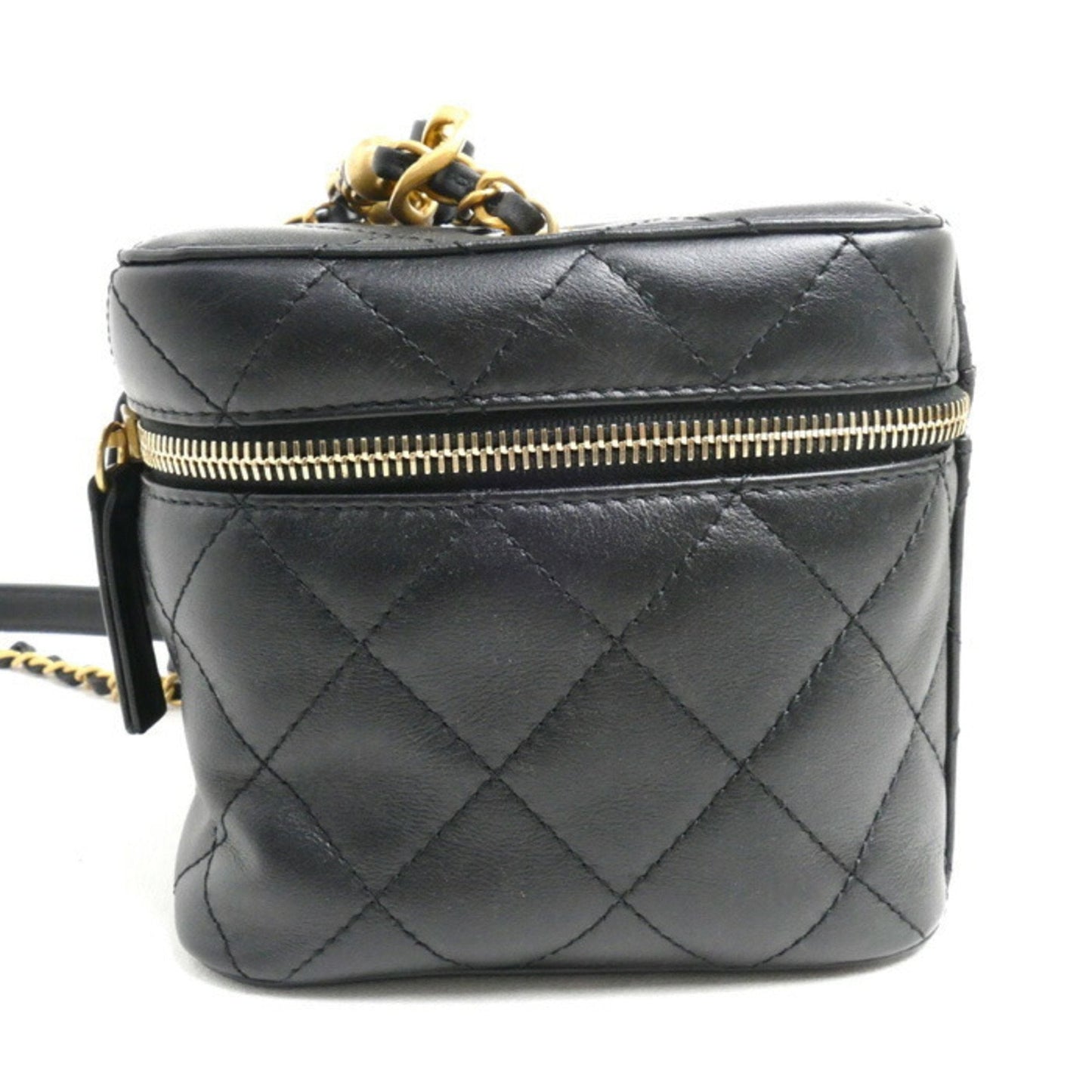 Chanel Chanel Vanity Case Quilted Leather Bag