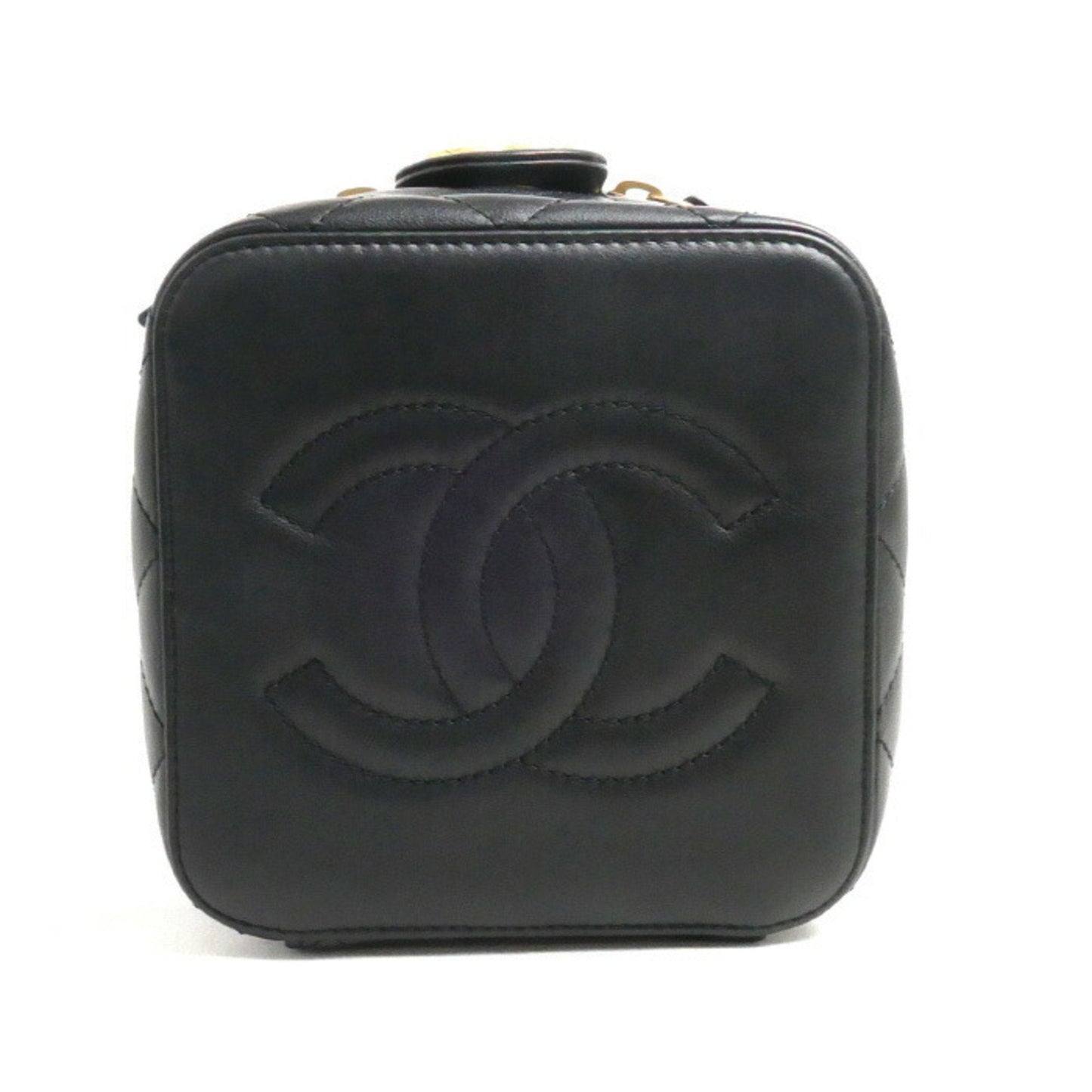 Chanel Chanel Vanity Case Quilted Leather Bag