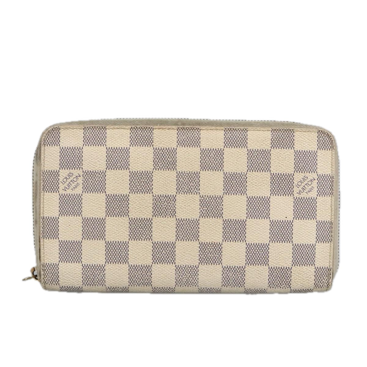 Zip Around Wallet Damier Azur Canvas