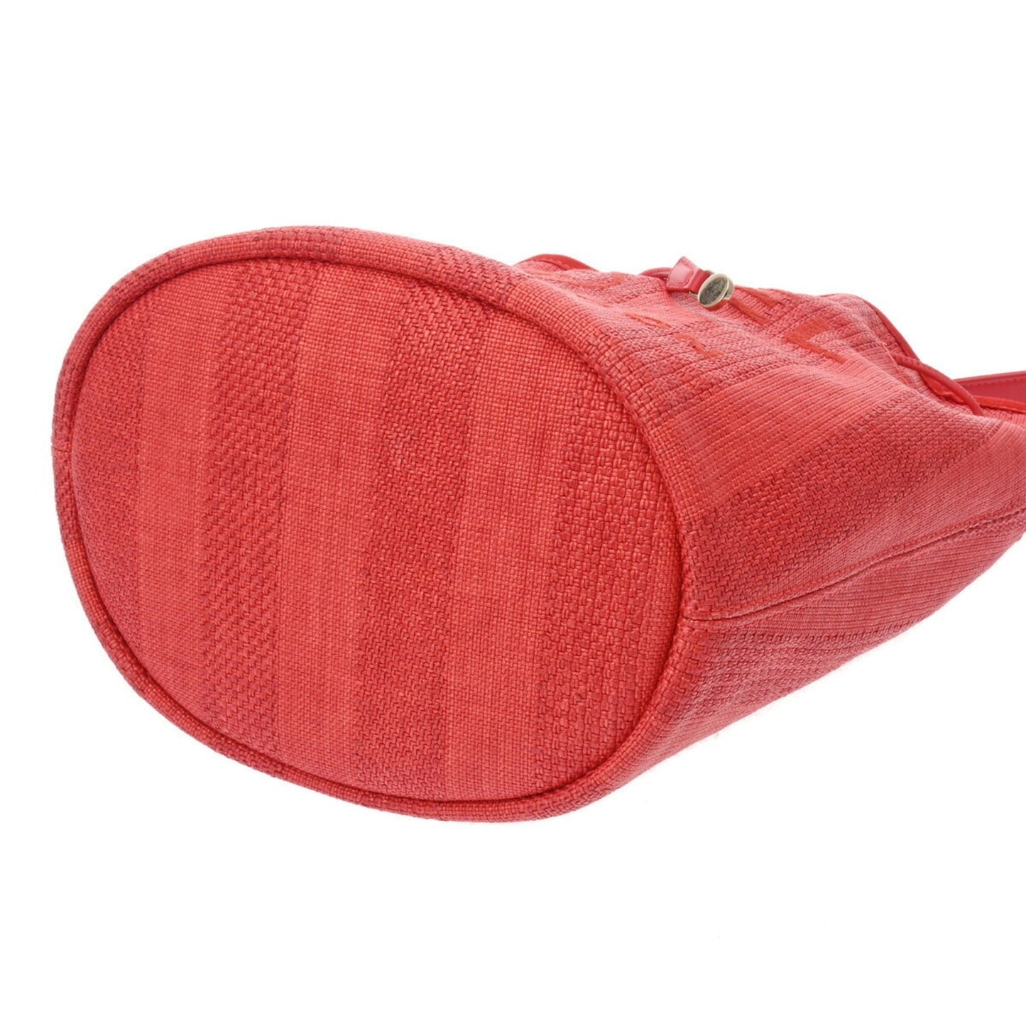Chanel Raffia Bucket Bag Red Raffia Style