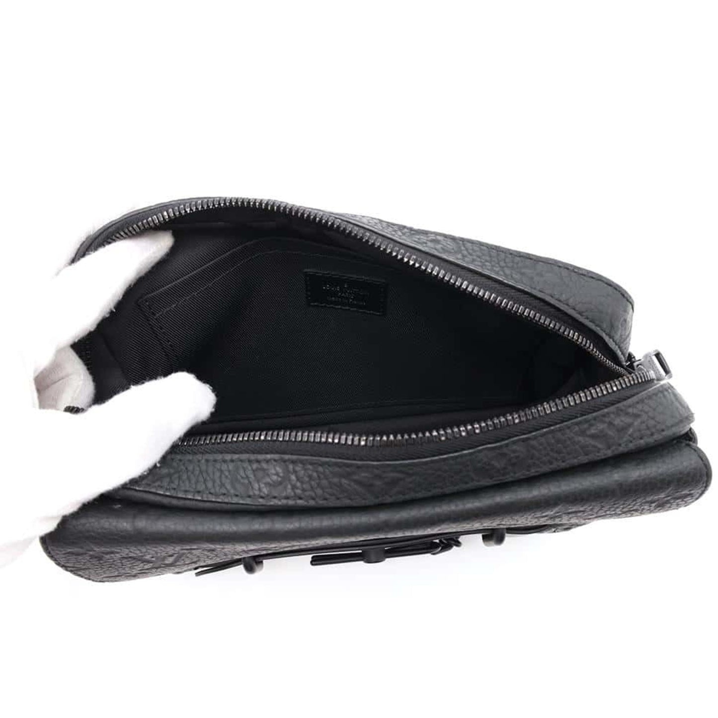 Leather Steamer Bag with Shoulder Strap