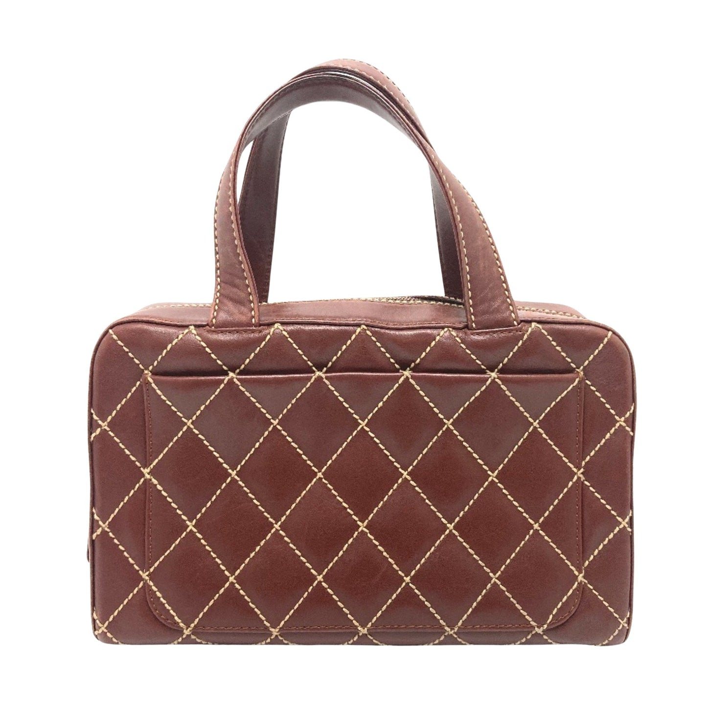 Chanel Quilted Leather Top Handle Handbag