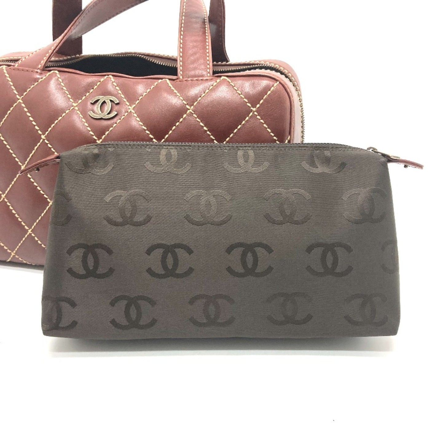 Chanel Quilted Leather Top Handle Handbag
