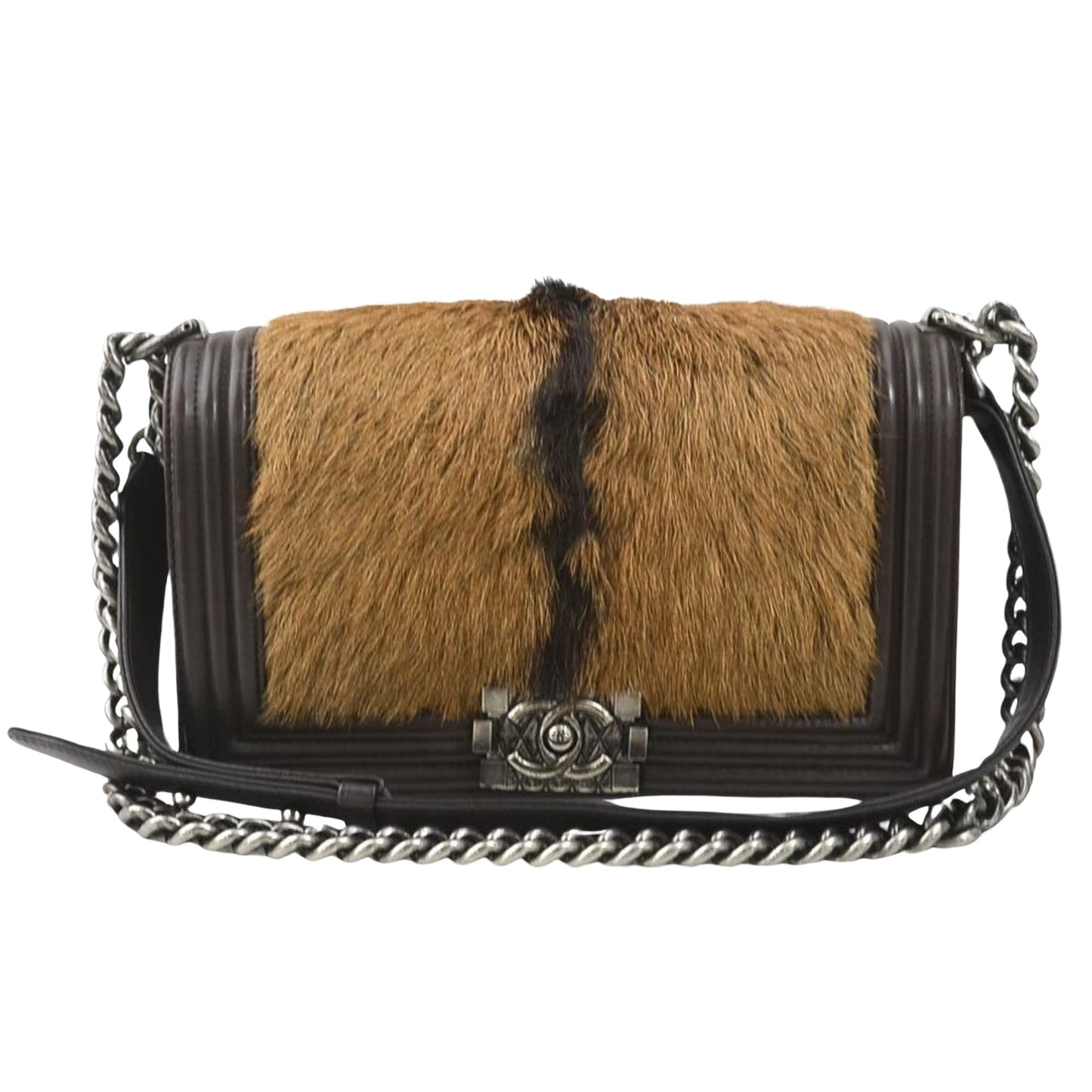 Chanel Boy Chanel Hair Calfskin Shoulder Bag