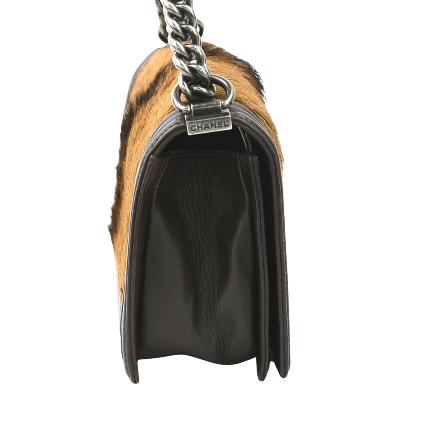 Chanel Boy Chanel Hair Calfskin Shoulder Bag