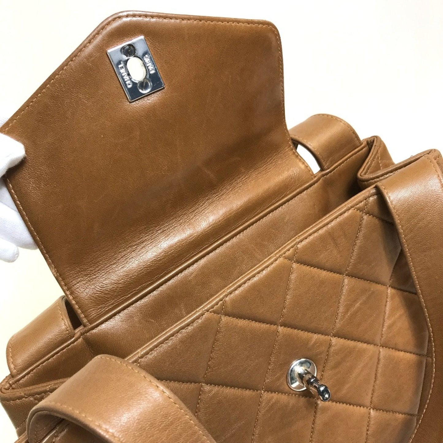 Chanel Classic Flap Handbag Quilted Leather