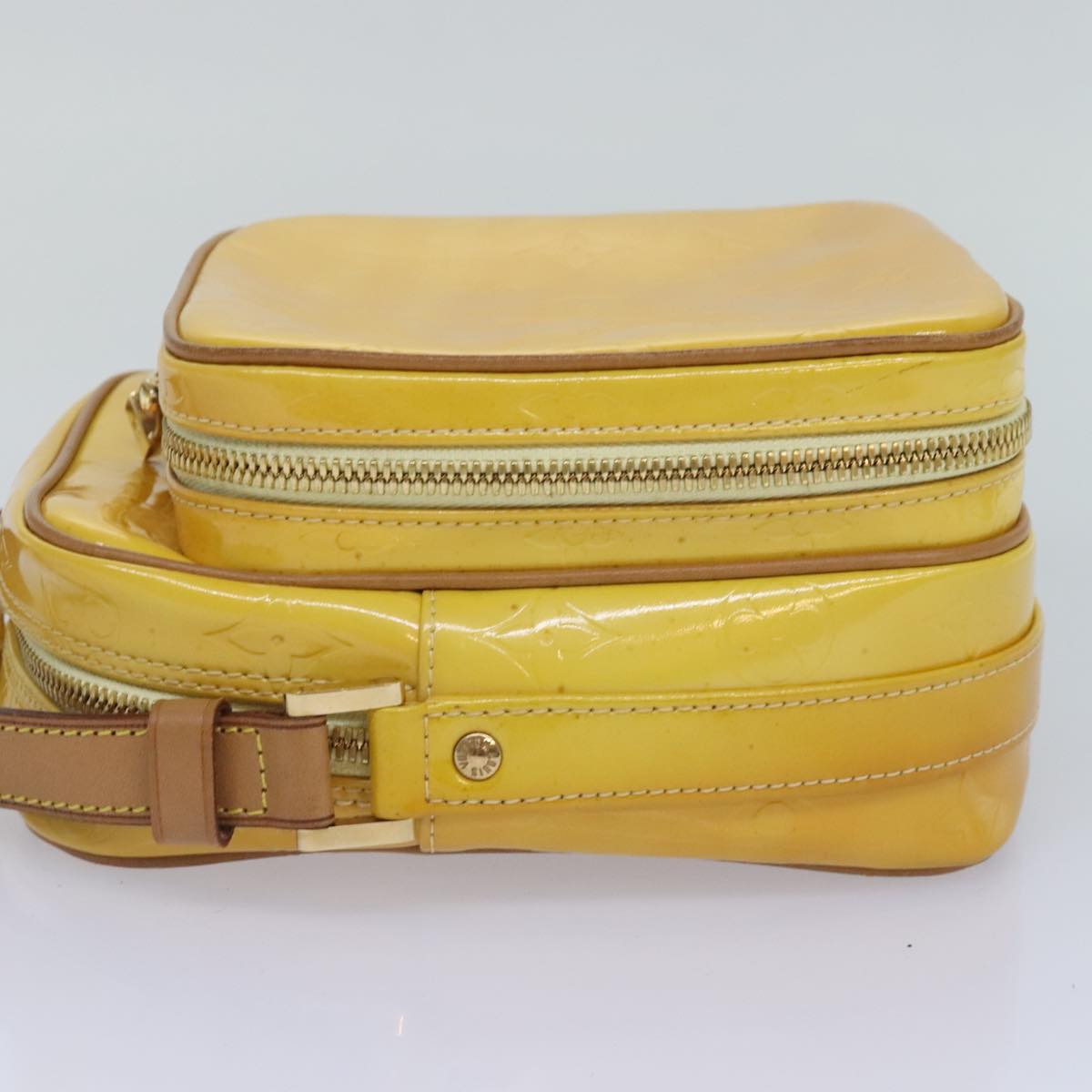 Pochette Accessoires Crossbody Patent Yellow