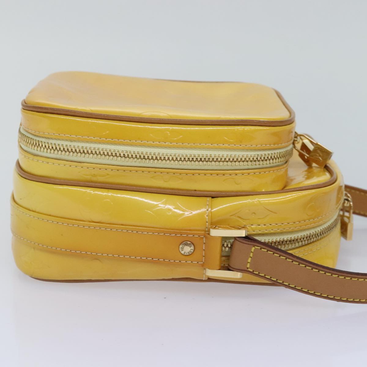 Pochette Accessoires Crossbody Patent Yellow