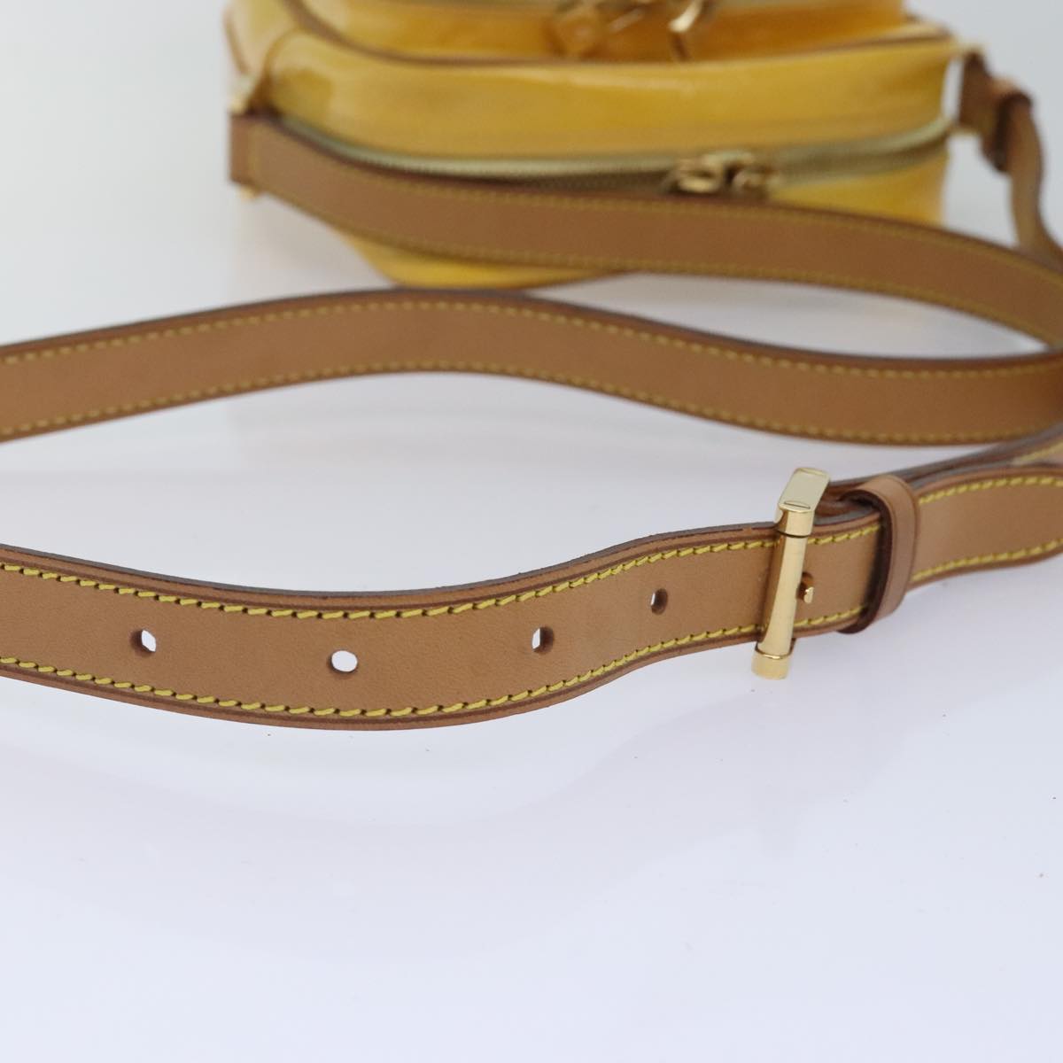 Pochette Accessoires Crossbody Patent Yellow