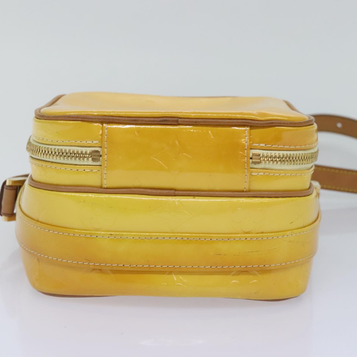 Pochette Accessoires Crossbody Patent Yellow