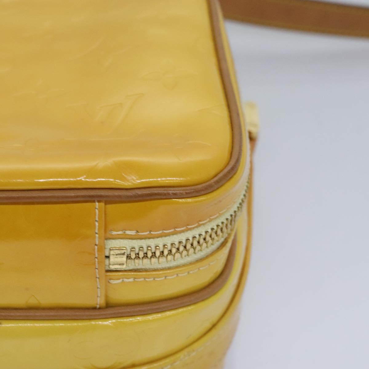 Pochette Accessoires Crossbody Patent Yellow