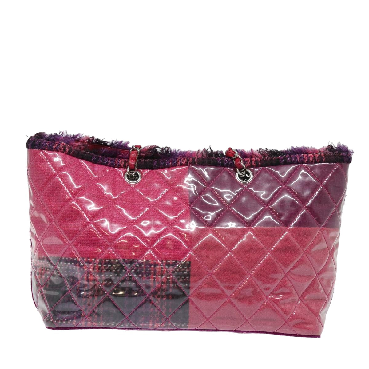 Chanel Patchwork Tote Bag Tweed and Vinyl Model