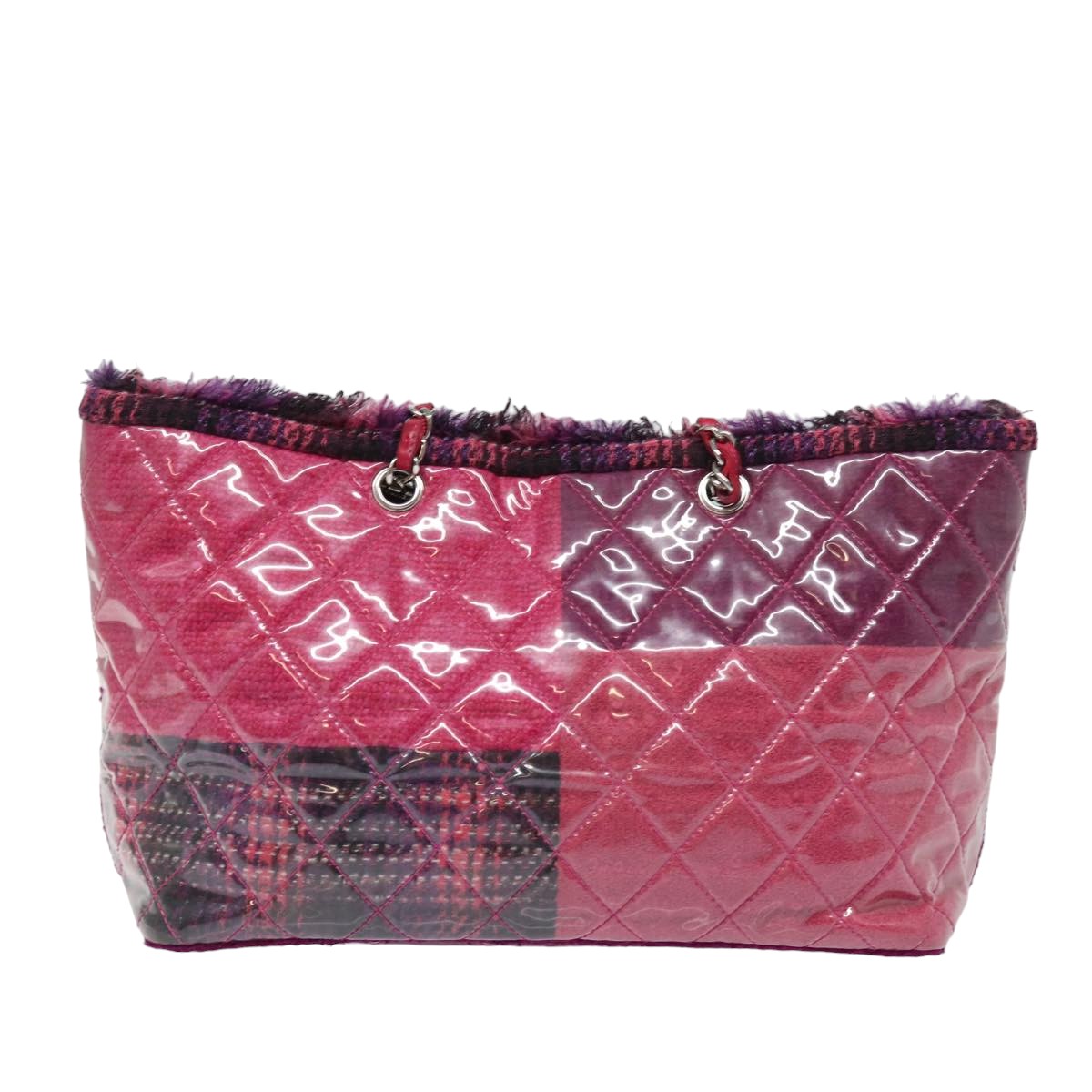 Chanel Patchwork Tote Bag Tweed and Vinyl Model