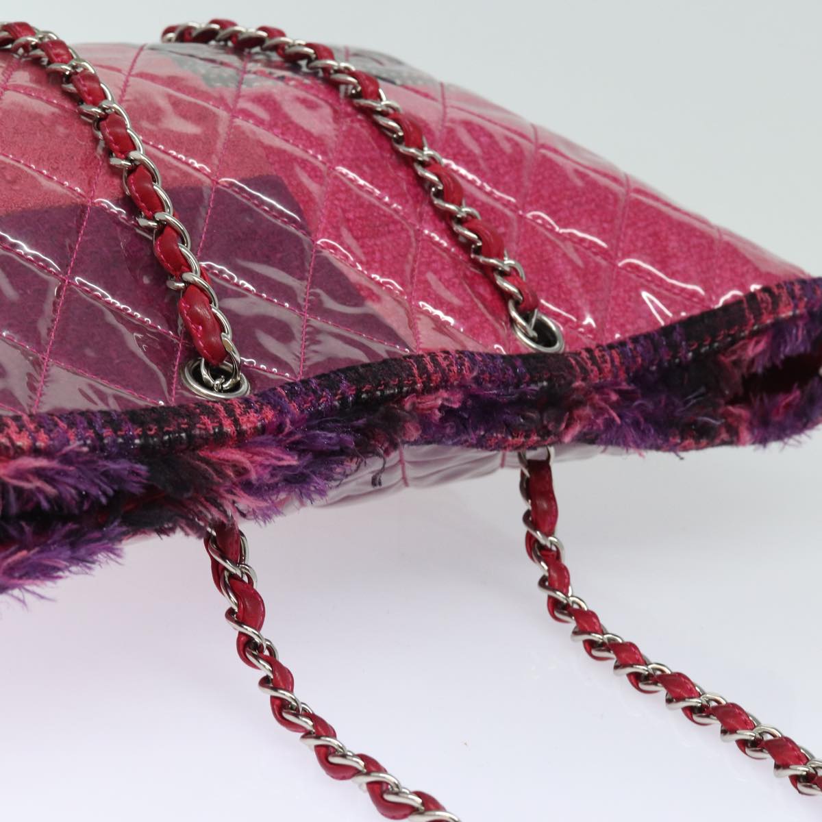 Chanel Patchwork Tote Bag Tweed and Vinyl Model