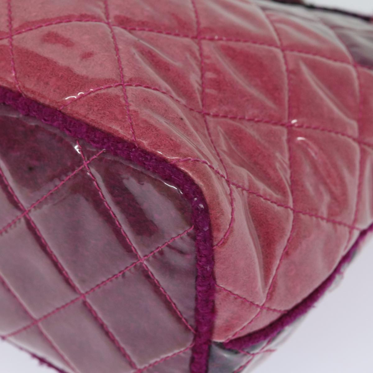 Chanel Patchwork Tote Bag Tweed and Vinyl Model