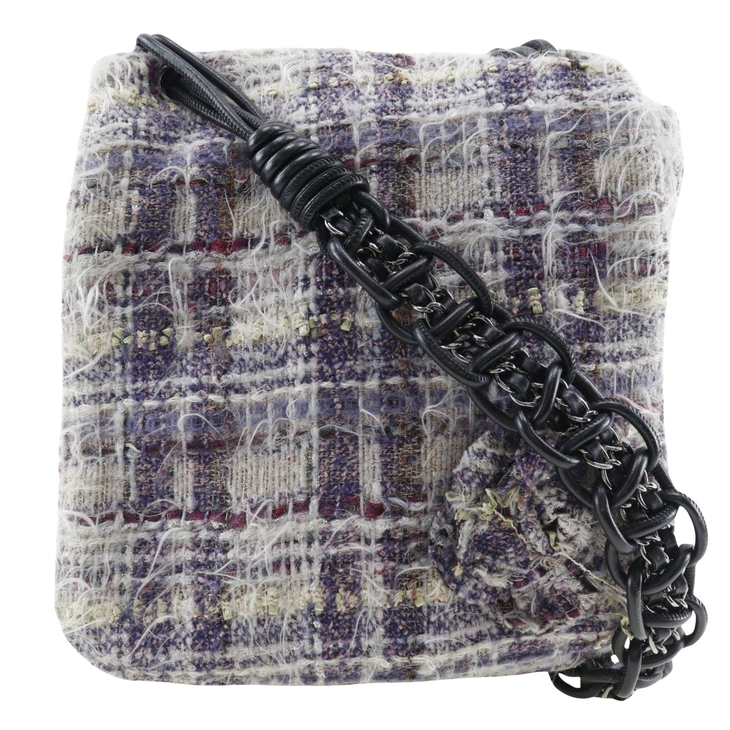 Chanel Tweed Shoulder Bag Chain Strap