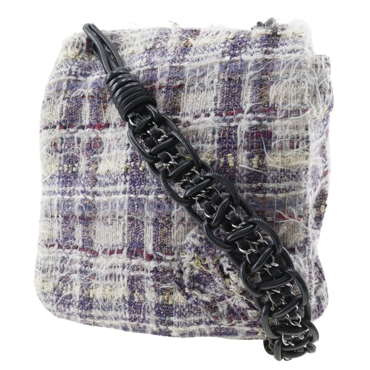 Chanel Tweed Shoulder Bag Chain Strap