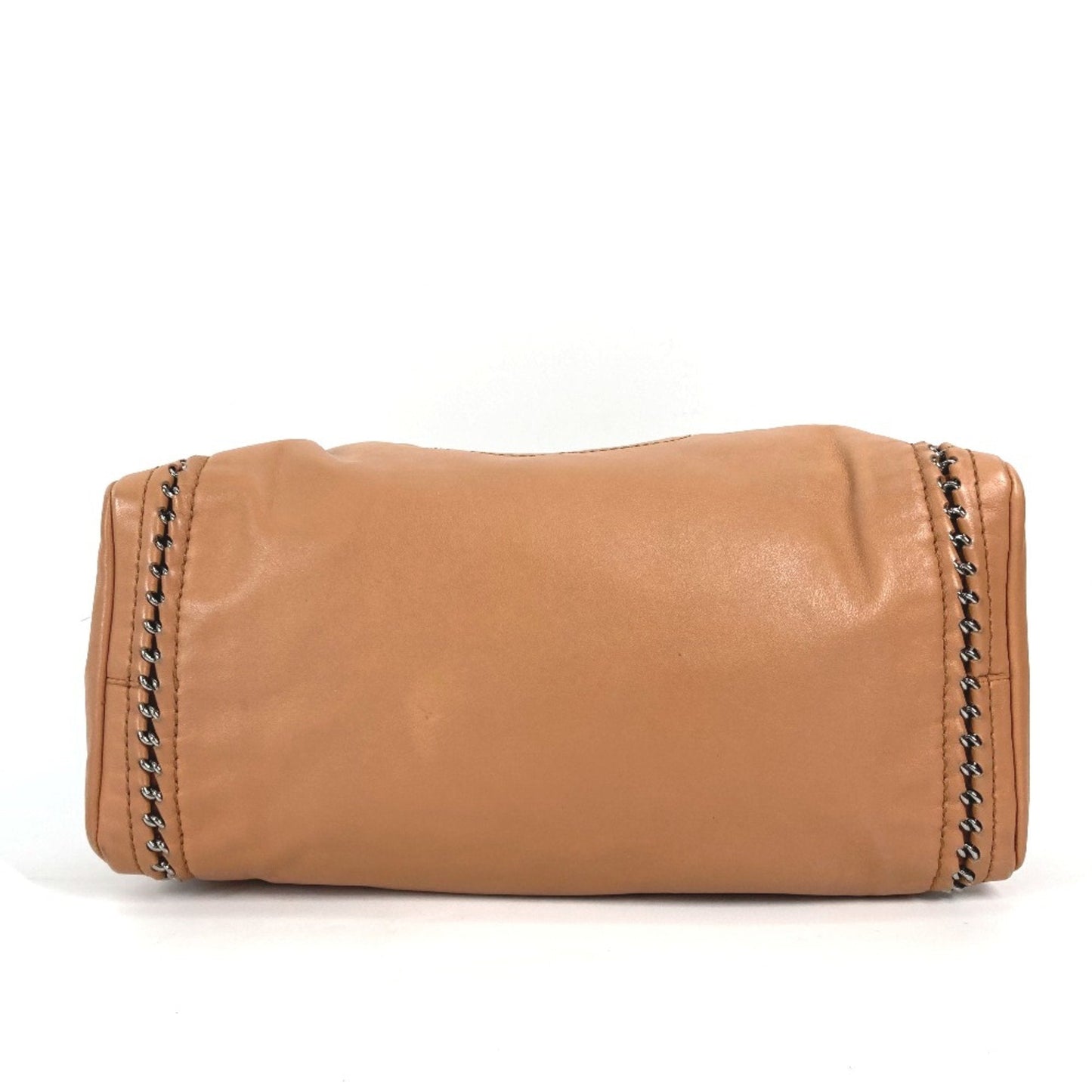 Chanel Calfskin Quilted Leather Shoulder Bag Chain Trim