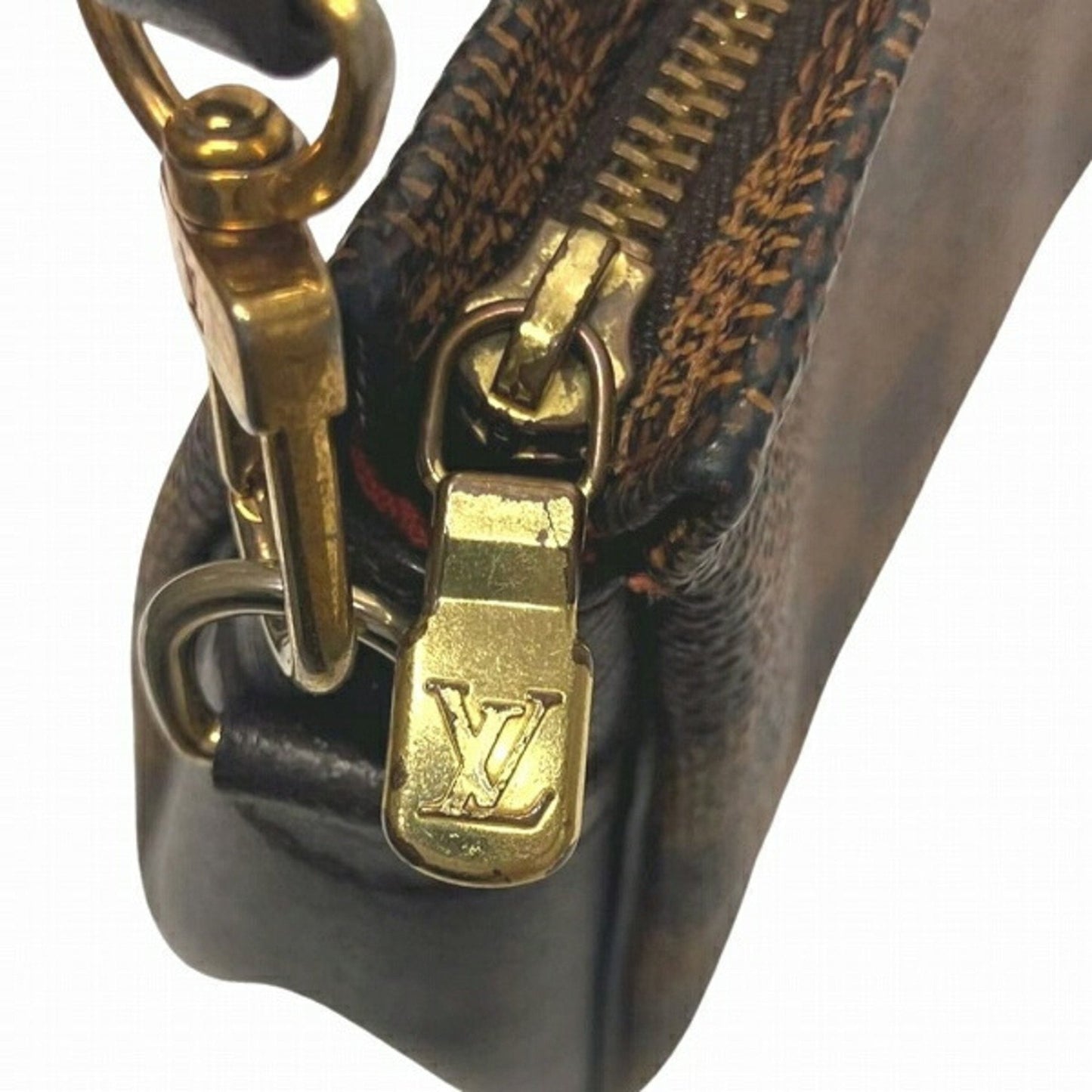 Pochette Damier Ebene Canvas Shoulder Bag