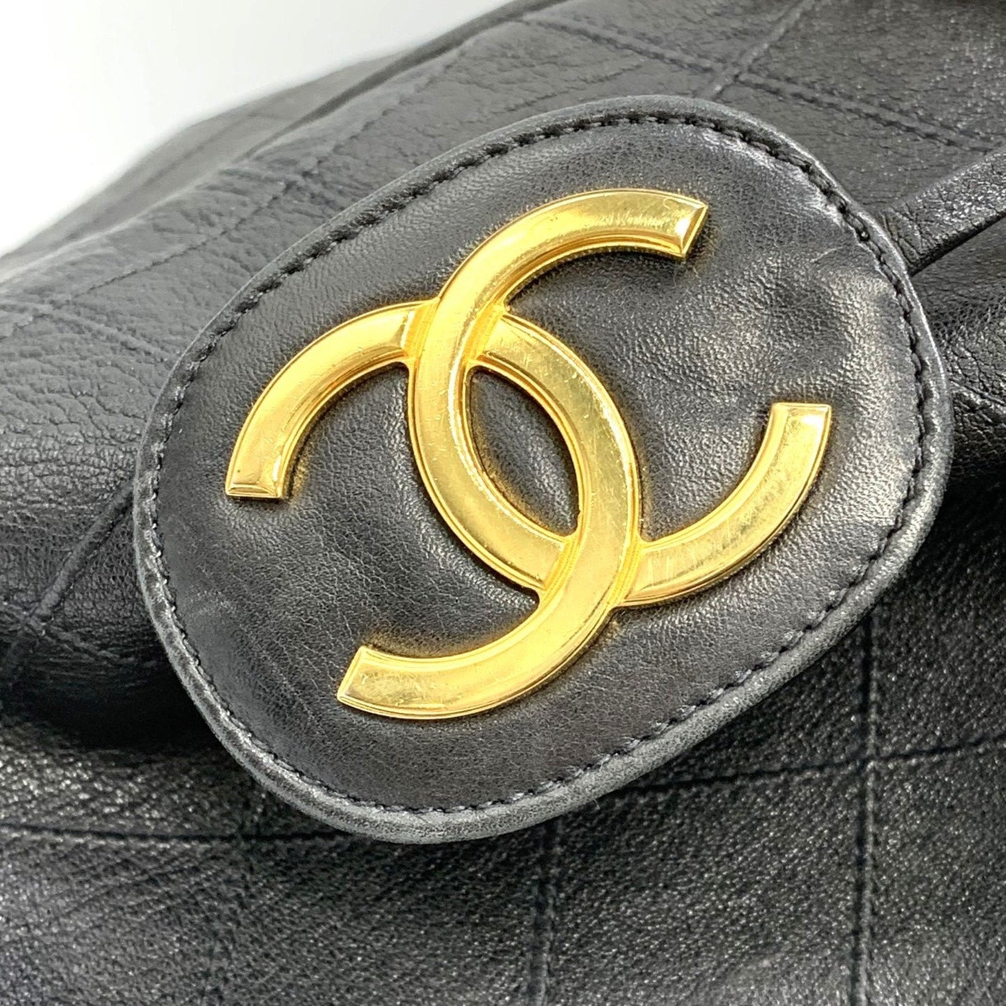 Chanel Quilted Leather Bucket Bag Drawstring Chain