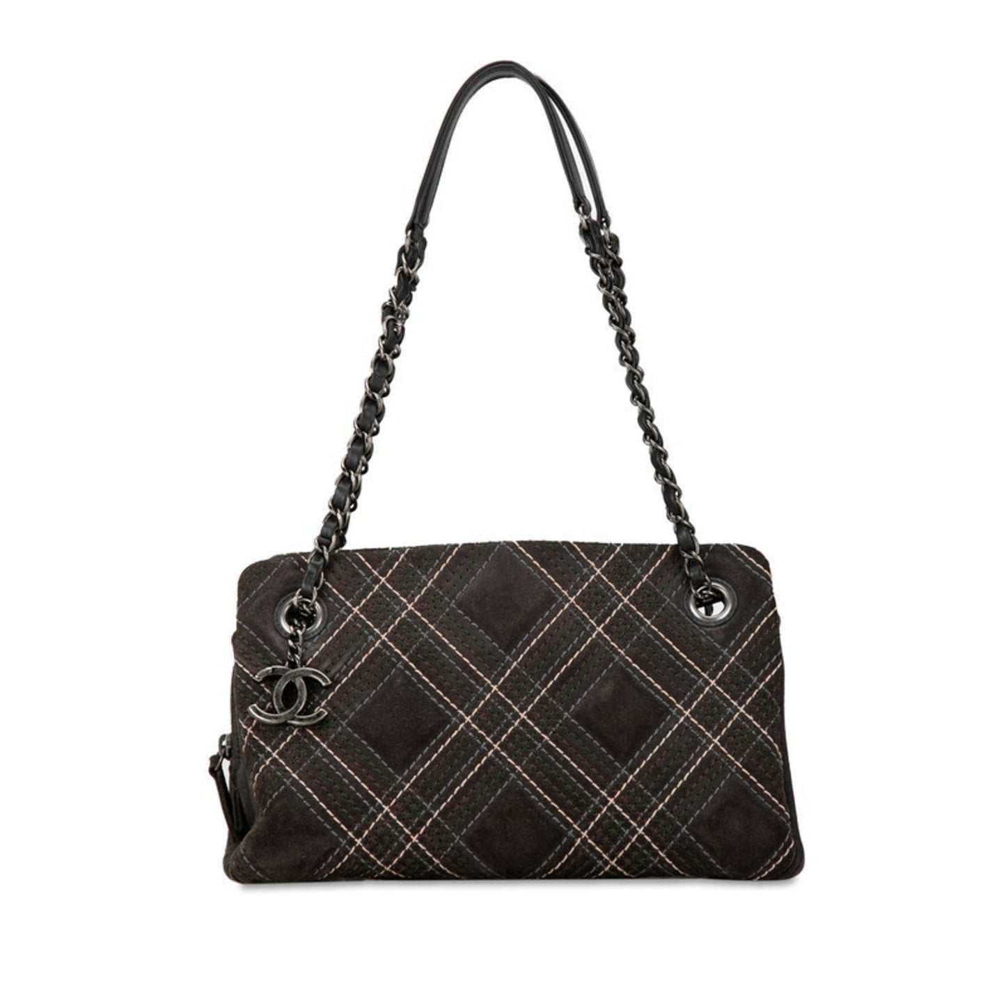 Chanel uede Chain houlder Bag Plaid