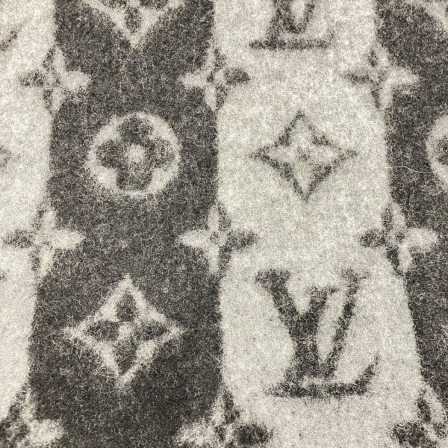 LV Monogram Scarf GreyBlack